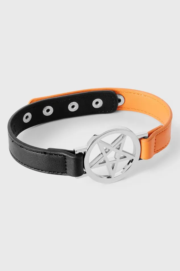 Killstar Chokers Women Penta Half Choker BLACKORANGE