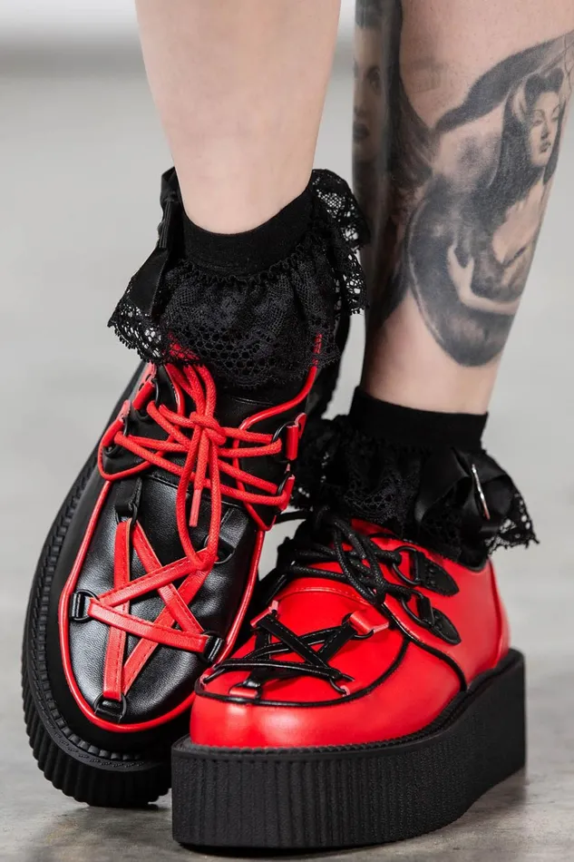Killstar Creepers Women Hexellent Creepers BLACKRED