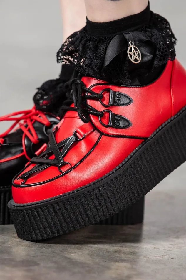 Killstar Creepers Women Hexellent Creepers BLACKRED