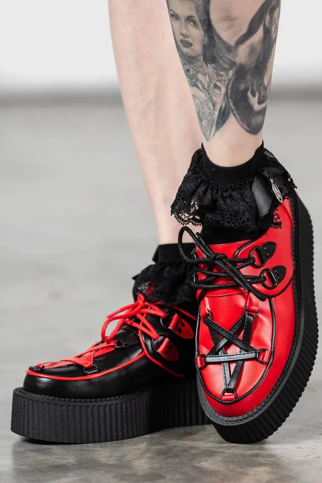 Killstar Creepers Women Hexellent Creepers BLACKRED