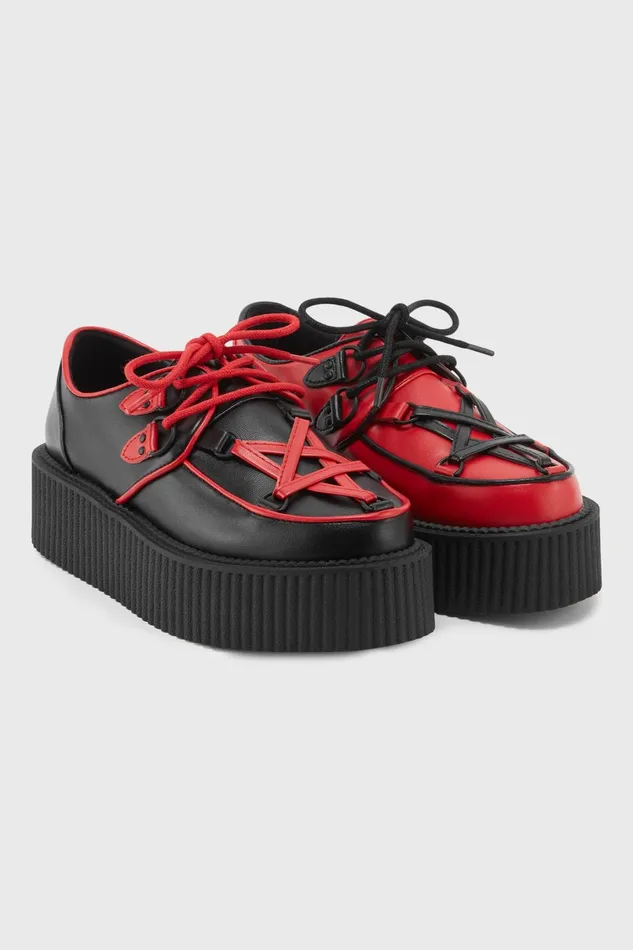 Killstar Creepers Women Hexellent Creepers BLACKRED