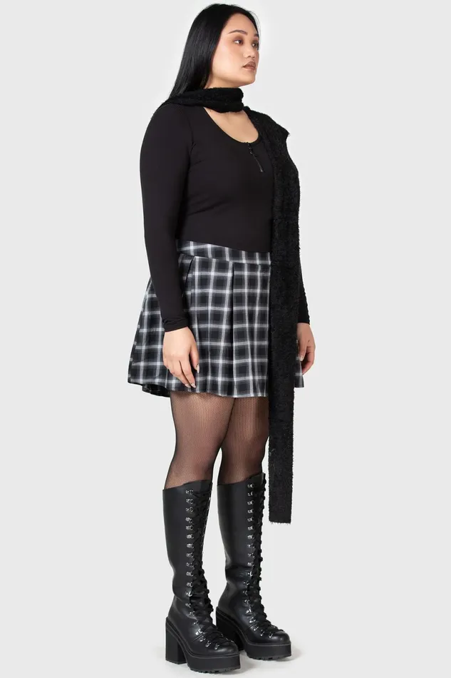 Killstar Crop Women Lune Sting Ribbed Top