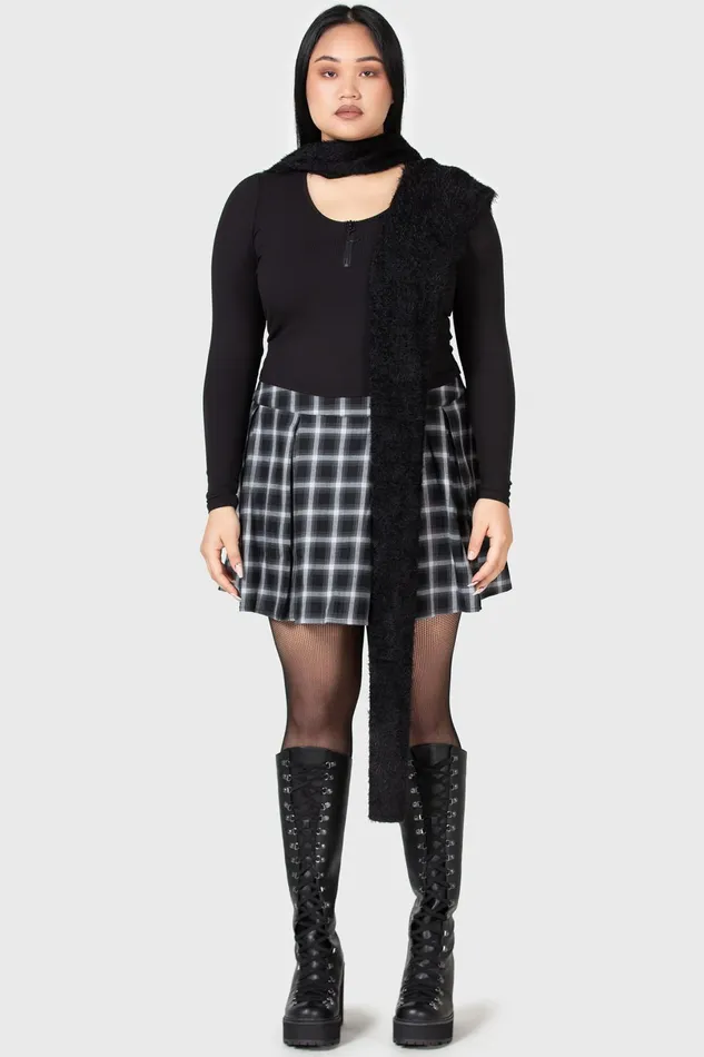 Killstar Crop Women Lune Sting Ribbed Top