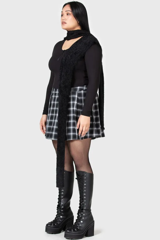 Killstar Crop Women Lune Sting Ribbed Top