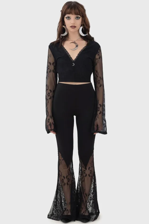 Killstar Crop Women Serphent Top