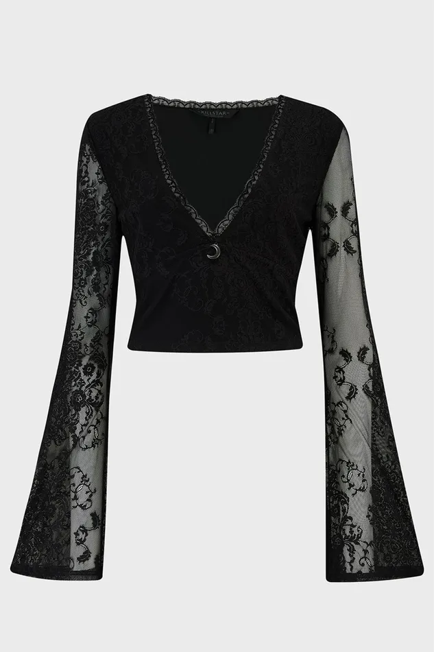 Killstar Crop Women Serphent Top