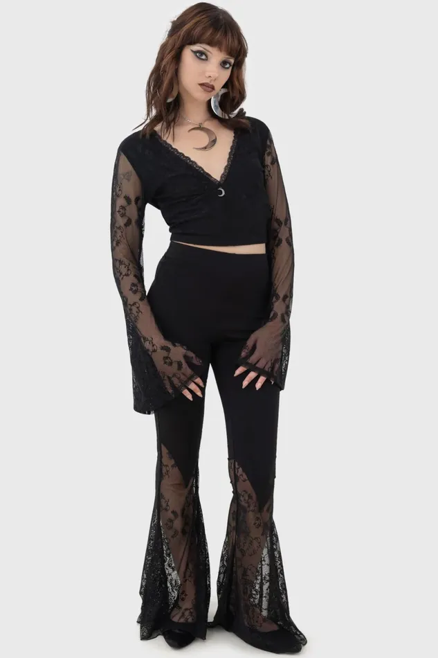 Killstar Crop Women Serphent Top