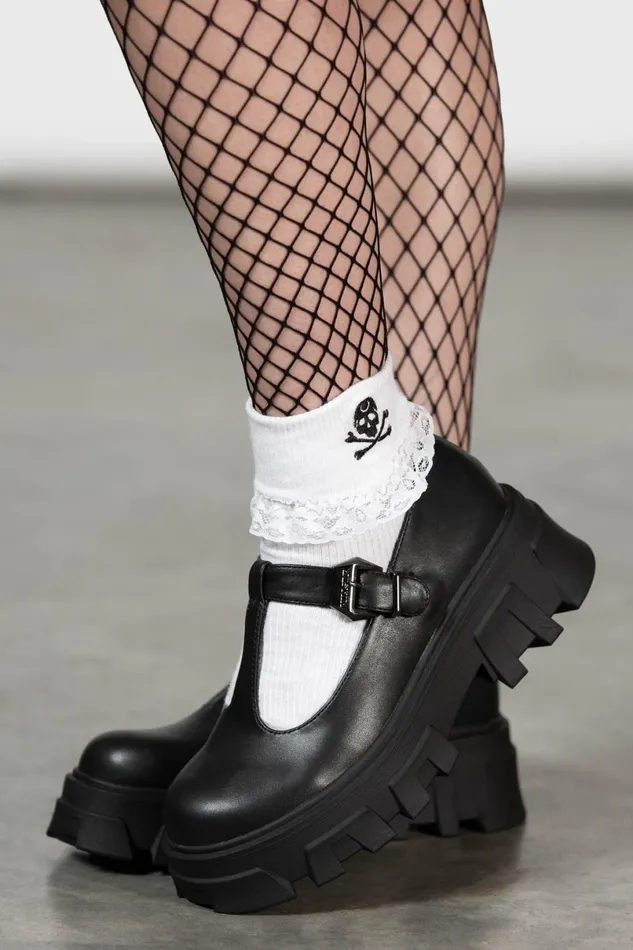 Killstar Flats and Trainers Women Eclipse Mary Janes