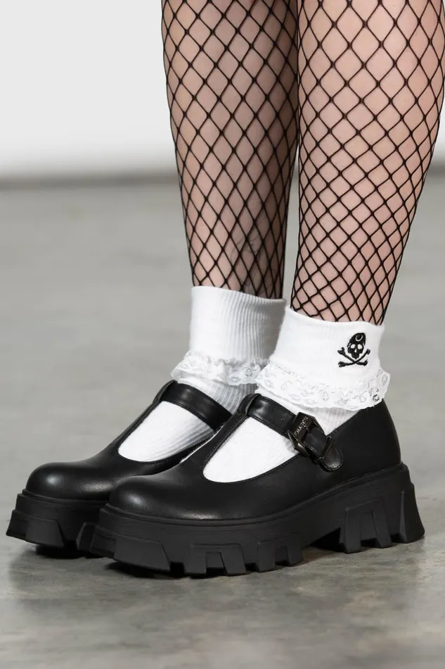 Killstar Flats and Trainers Women Eclipse Mary Janes