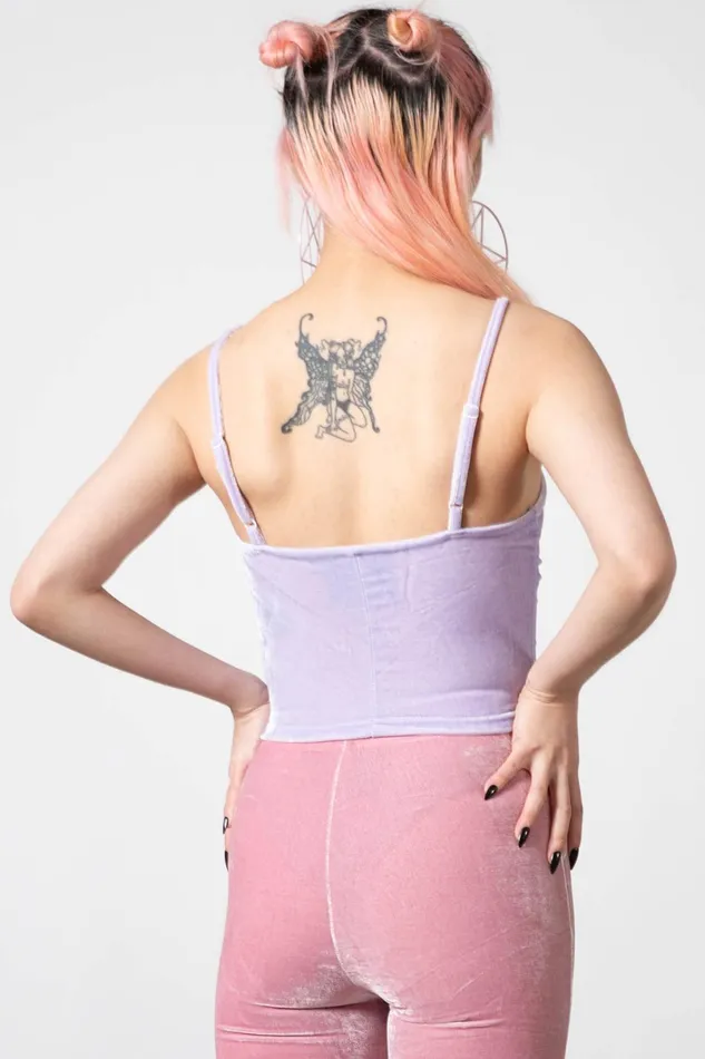 Killstar Going Out Women Lost In Sin Zip Top PASTEL LILAC