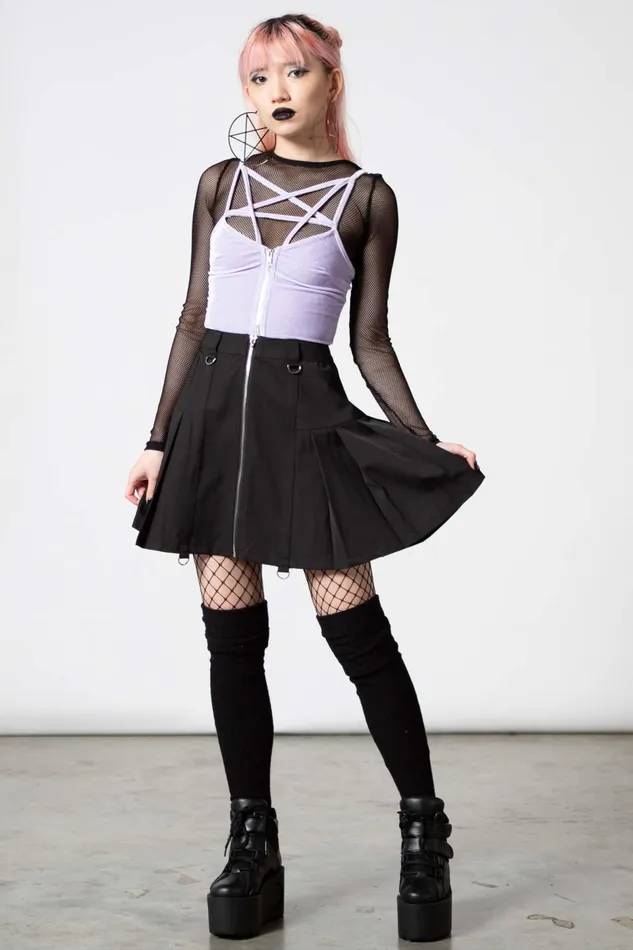 Killstar Going Out Women Lost In Sin Zip Top PASTEL LILAC