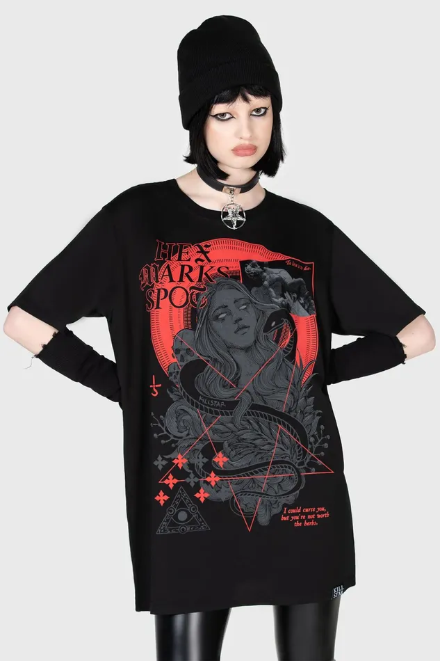 Killstar Graphic Tops Men Hex Marks TShirt