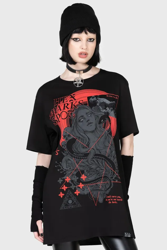 Killstar Graphic Tops Men Hex Marks TShirt
