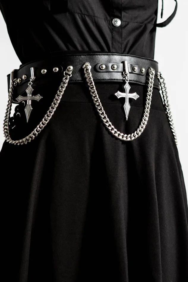 Killstar Harnesses and Belts Women Hope To Die Cross Belt