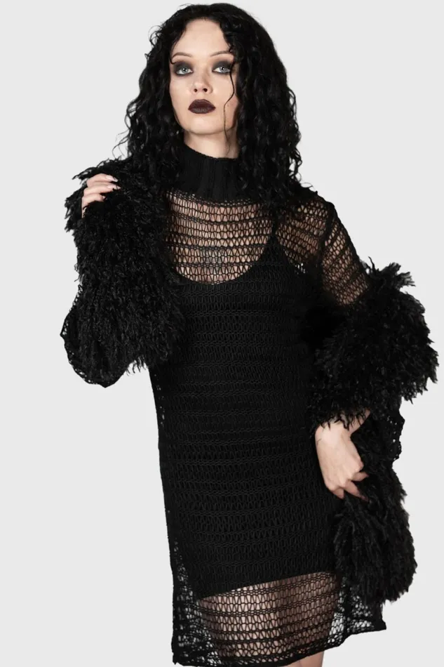 Killstar Knitted Women Rebecca039s Rage Knit Dress