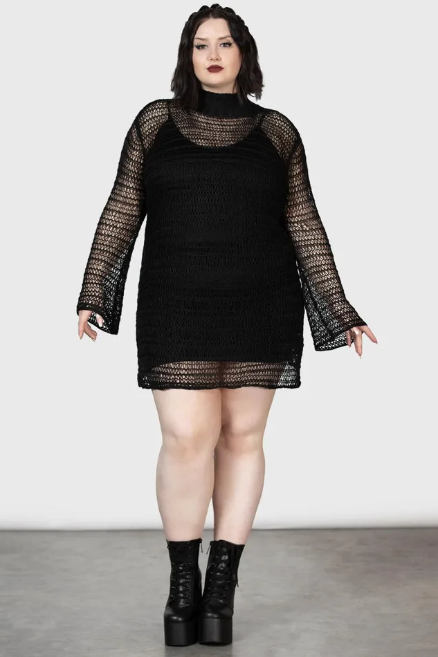 Killstar Knitted Women Rebecca039s Rage Knit Dress