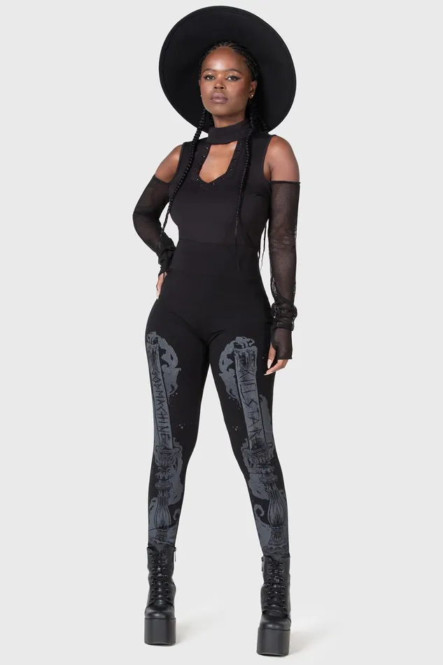 Killstar Leggings Women Candelabrum Leggings
