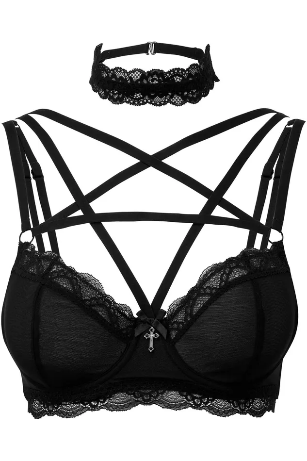 Killstar Lingerie Women She Bites Lace Bra B