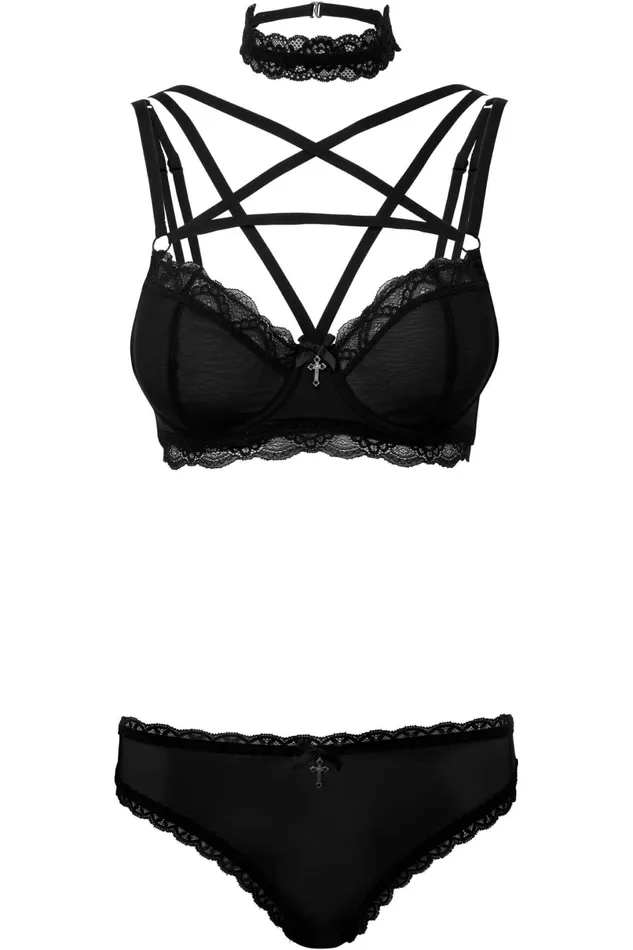 Killstar Lingerie Women She Bites Lace Bra B