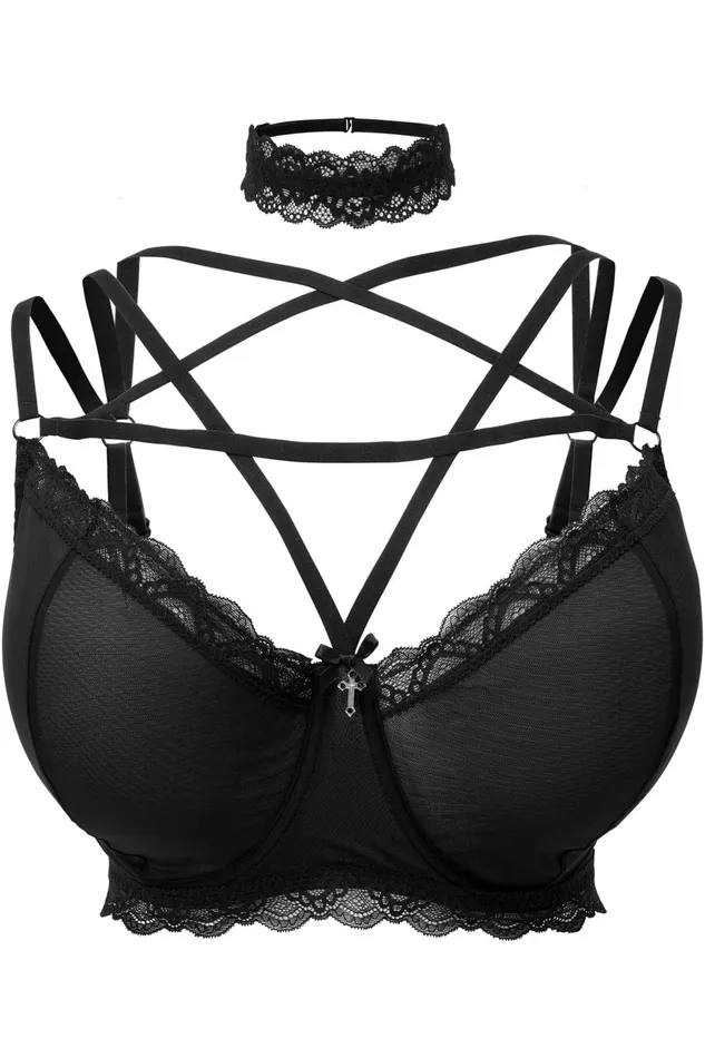 Killstar Lingerie Women She Bites Lace Bra B