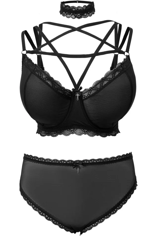Killstar Lingerie Women She Bites Lace Bra B