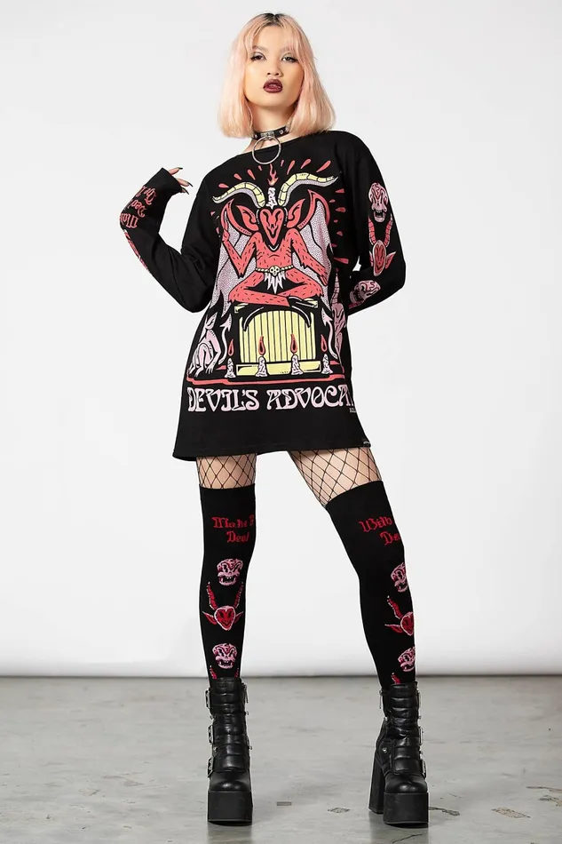 Killstar Long Sleeves Men Devils Advocate Long Sleeve Top