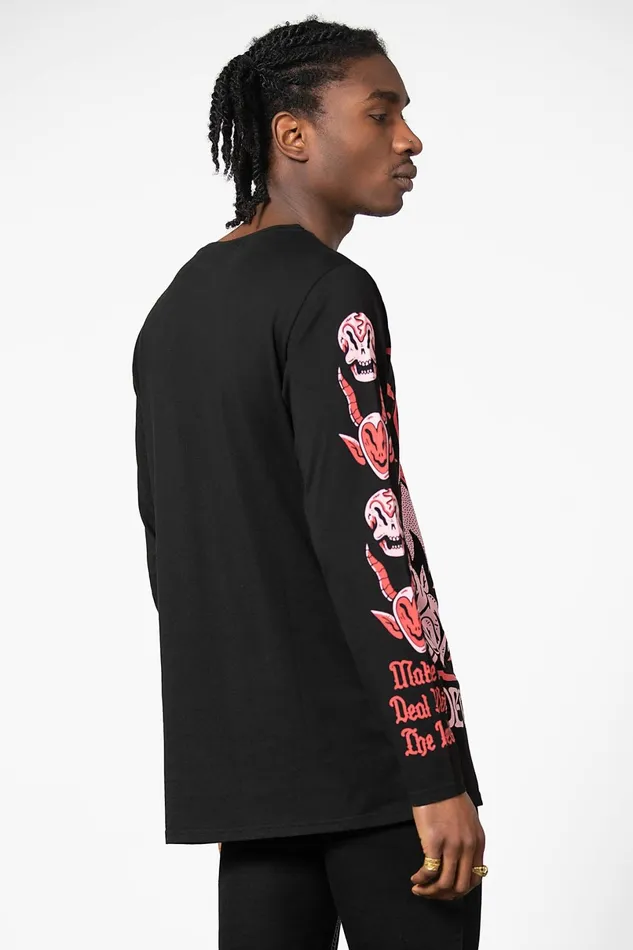 Killstar Long Sleeves Men Devils Advocate Long Sleeve Top