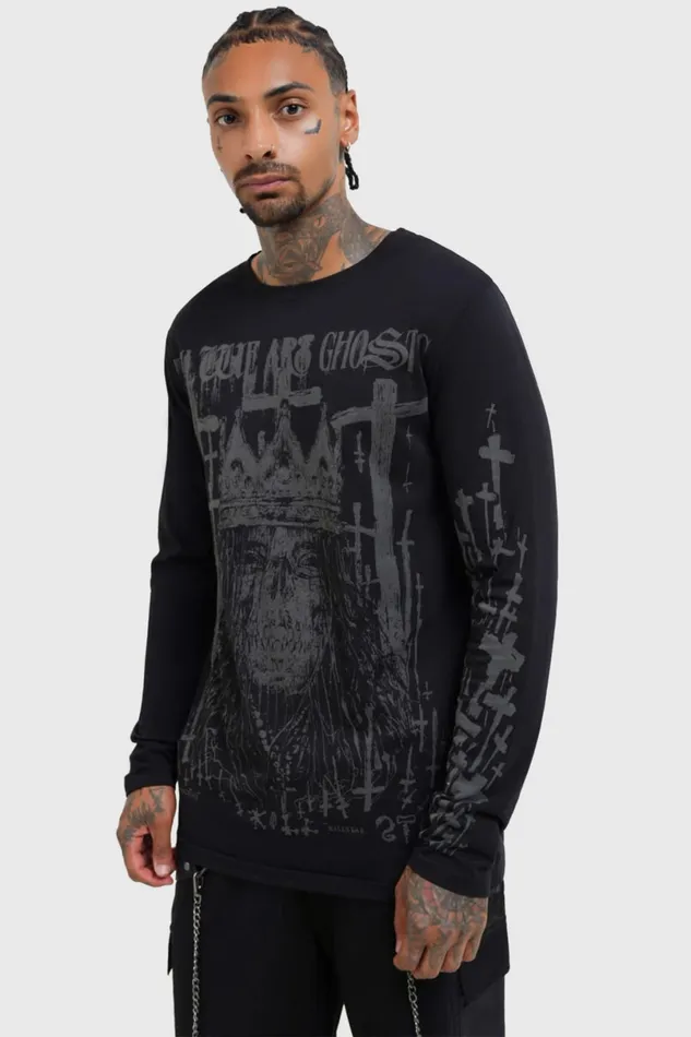 Killstar Long Sleeves Men Diablo Doom Long Sleeved Top