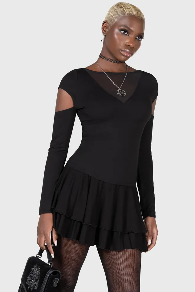 Killstar Long Sleeves Women Devote Thee Top