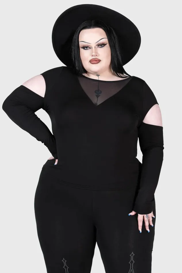 Killstar Long Sleeves Women Devote Thee Top