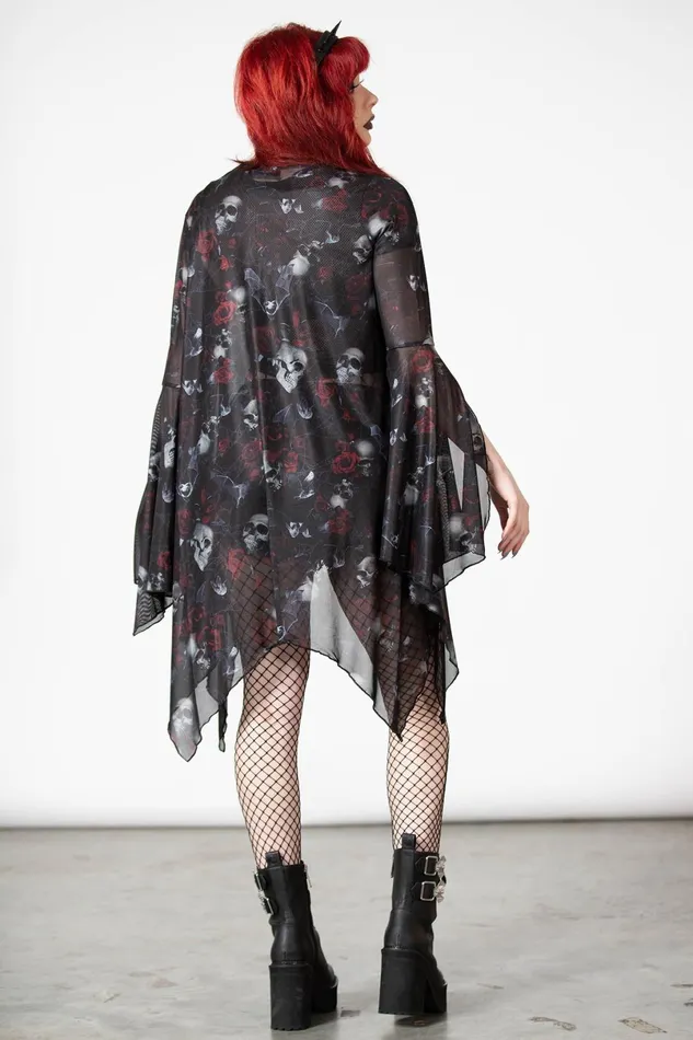 Killstar Long Sleeves Women Fairy Moss Mesh Cover Up