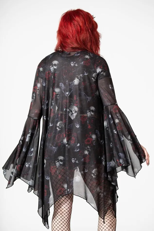 Killstar Long Sleeves Women Fairy Moss Mesh Cover Up