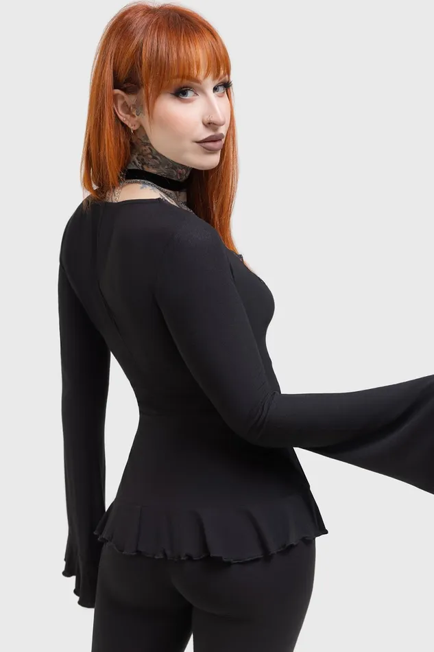 Killstar Long Sleeves Women Voidsworn Top