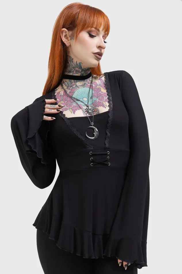 Killstar Long Sleeves Women Voidsworn Top