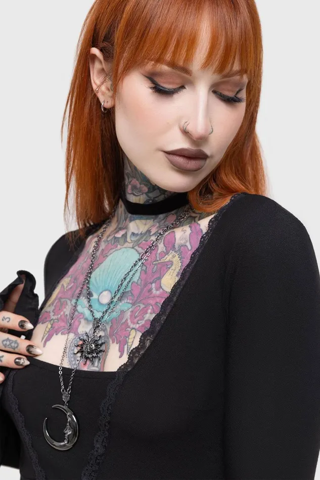 Killstar Long Sleeves Women Voidsworn Top