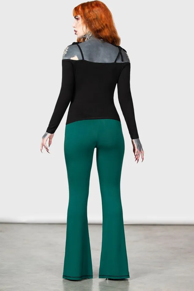 Killstar Long Sleeves Women Withering Wench Bardot Top