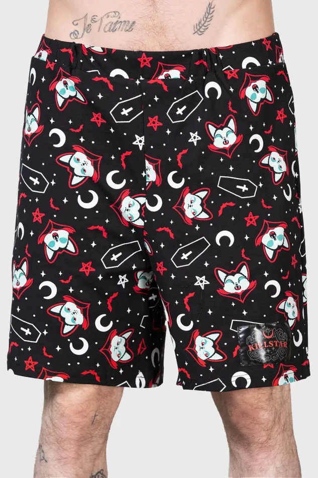 Killstar Loungewear Women Lil Vampurr Long Shorts