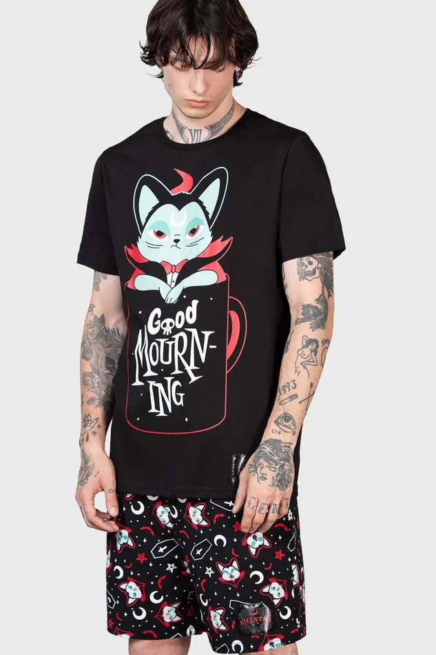Killstar Loungewear Women Lil Vampurr Long Shorts