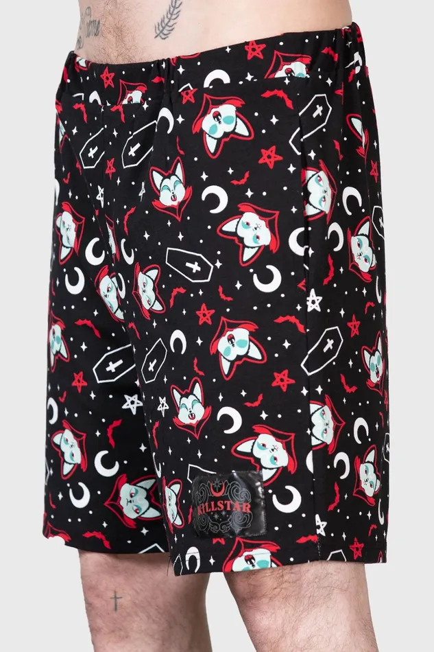Killstar Loungewear Women Lil Vampurr Long Shorts