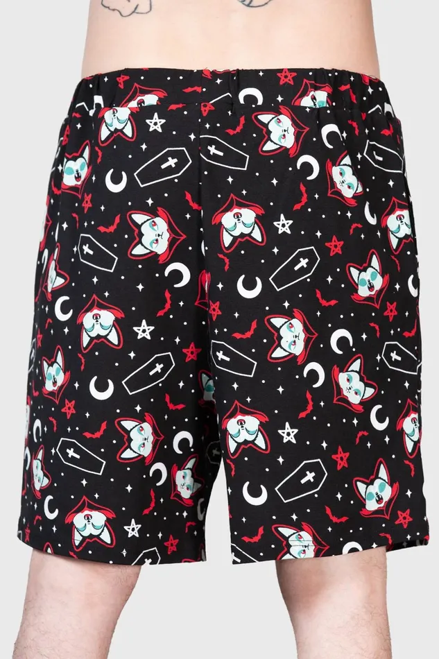Killstar Loungewear Women Lil Vampurr Long Shorts