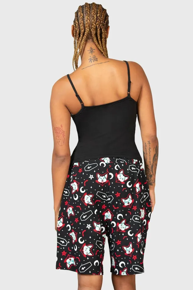 Killstar Loungewear Women Lil Vampurr Long Shorts