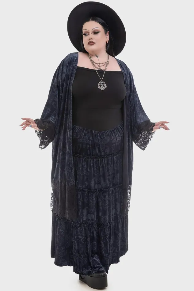 Killstar Maxi Skirts Women Half Vamp Maxi Skirt