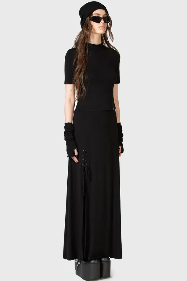 Killstar Maxi Skirts Women Secretly Weep Maxi Skirt