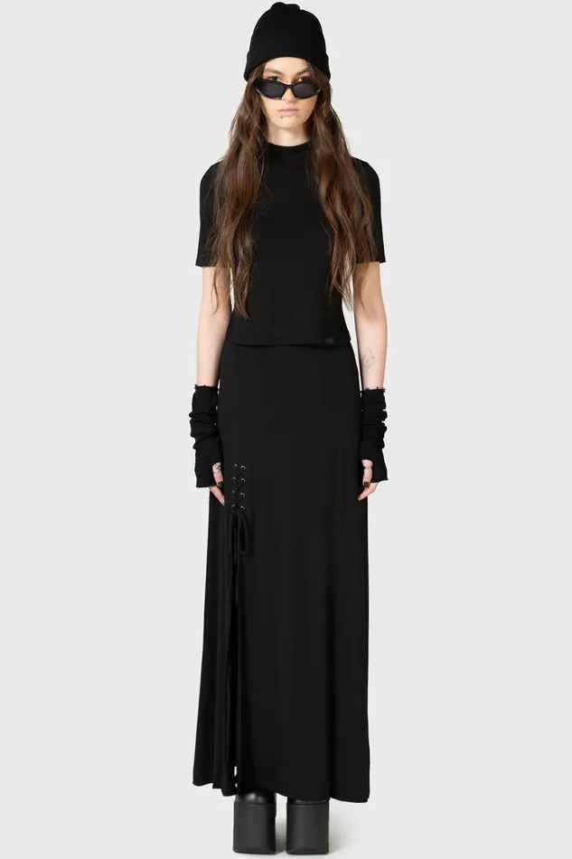Killstar Maxi Skirts Women Secretly Weep Maxi Skirt