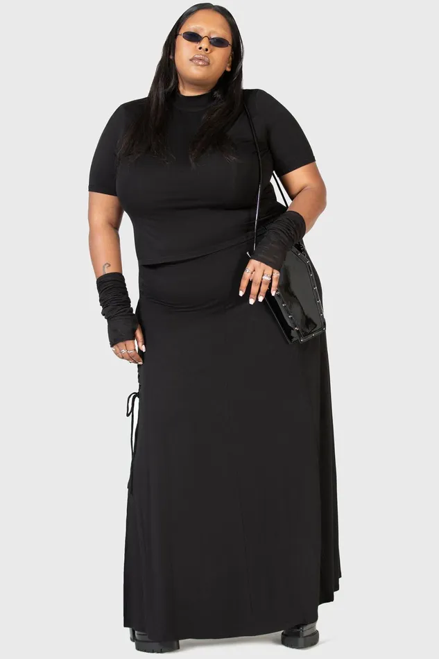 Killstar Maxi Skirts Women Secretly Weep Maxi Skirt