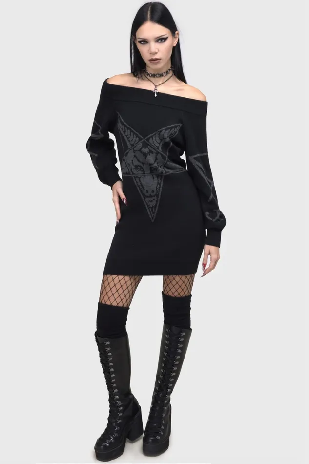 Killstar Maxi Women Demontorn Sweater Dress