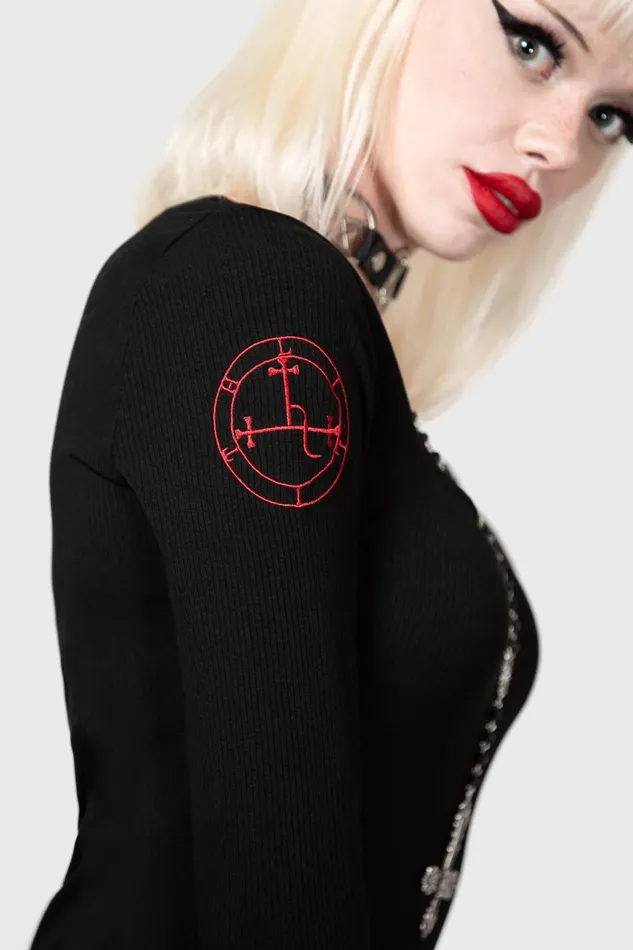 Killstar Maxi Women Lilith039s Rage Long Sleeve Dress