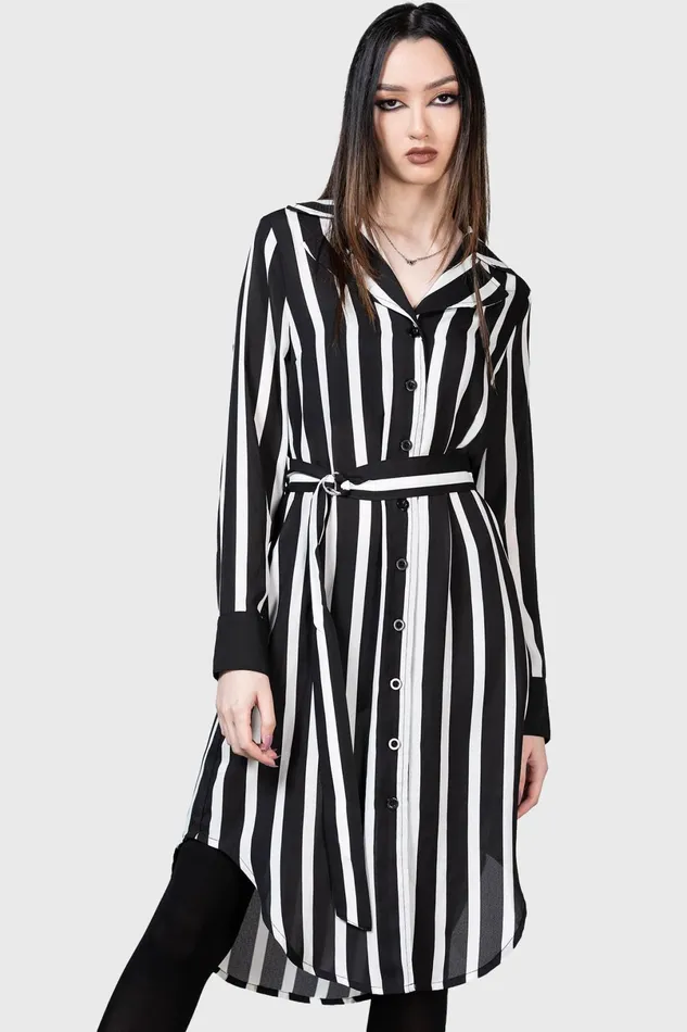 Killstar Midi Women Zita039s Ruins Shirt Dress