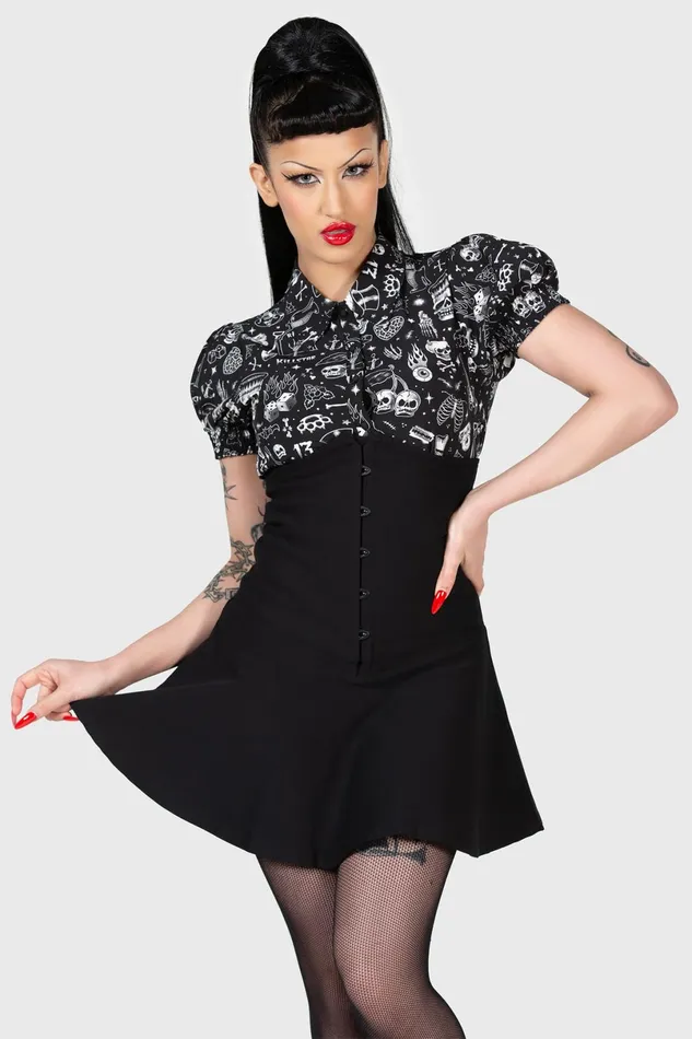 Killstar Mini Skirts Women DaddyO Corset Mini Skirt