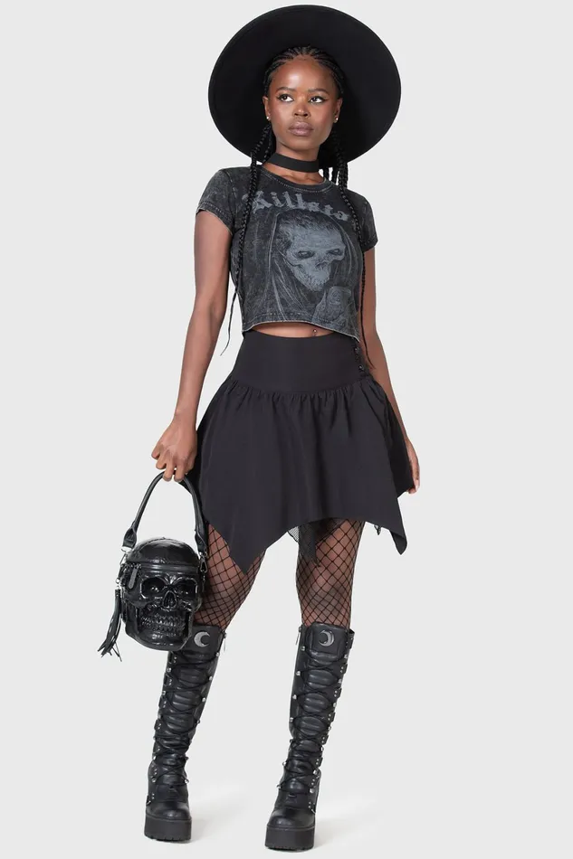 Killstar Mini Skirts Women Death Fairy Skirt